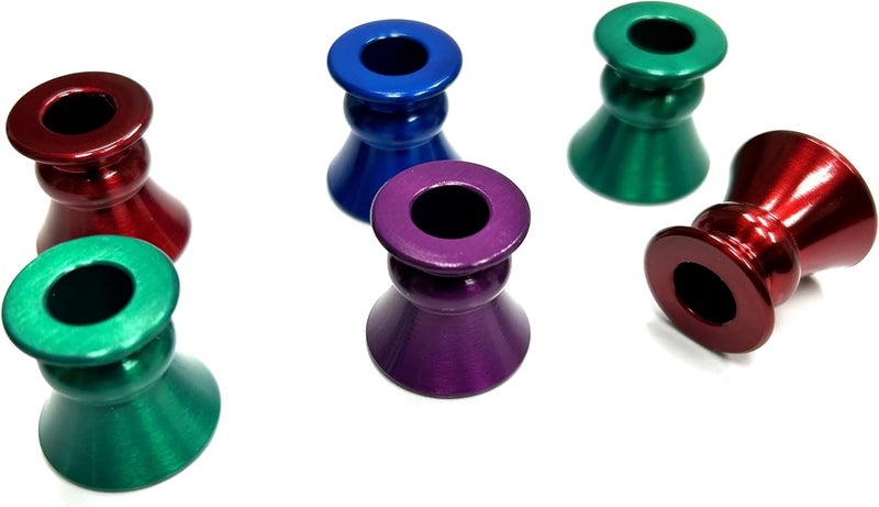 F.e.s.s. Set of 6 Zinc Alloy Cigarette Snuffers - Instant Cigarette Extinguisher | Vintage Smoking Accessories, Small, Green, Purple, Blue, Red, 6pk-AZ - Image 3